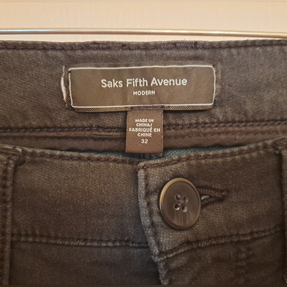 Saks 5th Avenue Modern Black Jeans